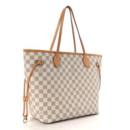 Louis Vuitton Damier Azur Neo Neverfull MM Rose Ballerine 4 of 11