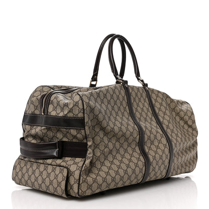 Gucci GG Plus Monogram Large Carry On Duffle Trolley Brown 2 of 9