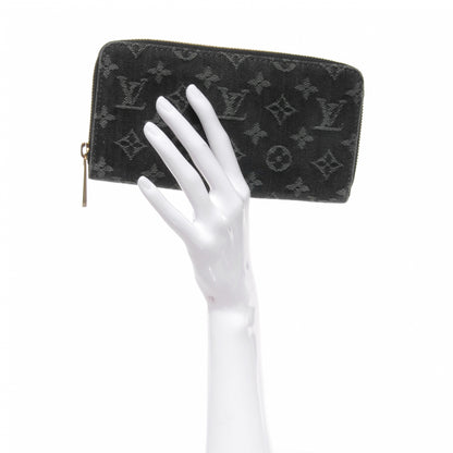 Louis Vuitton Denim Zippy Wallet Black 2 of 11