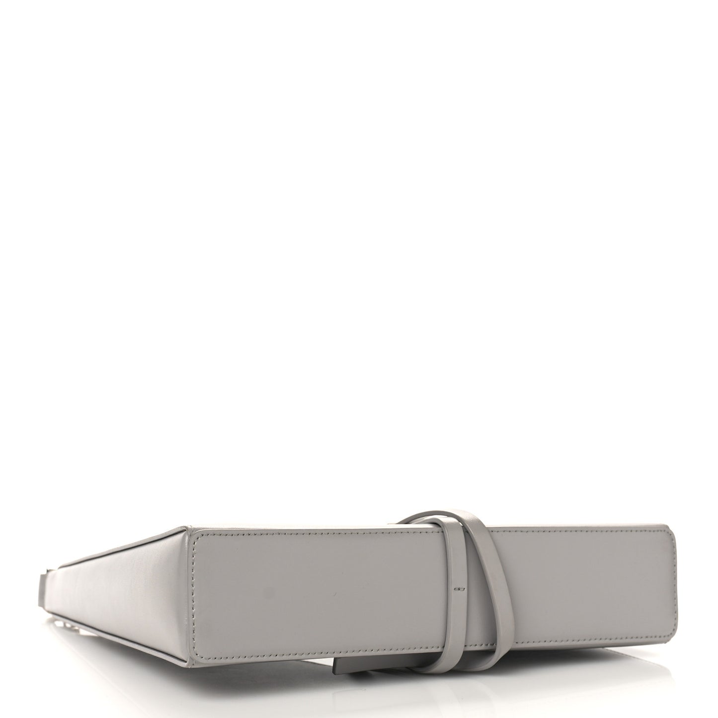 Box Calfskin Small Cut Out Shoulder Bag Cloud Grey