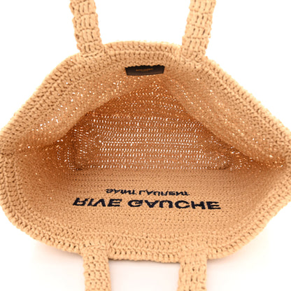 Saint Laurent Raffia Rive Gauche Tote Natural 5 of 11