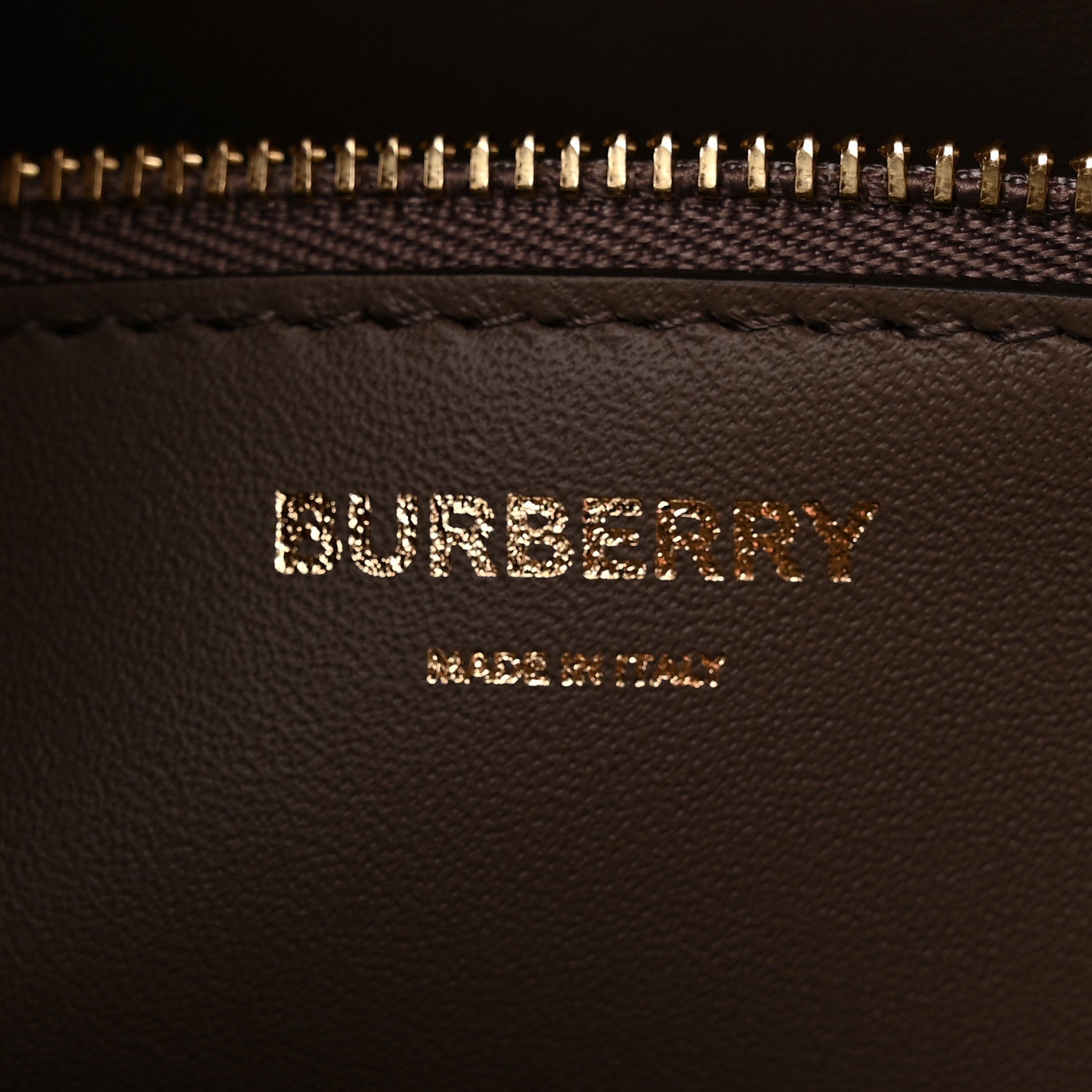 Burberry Grained Calfskin Small Frances Tote Light Saddle Brown 6 of 10