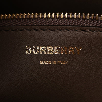 Burberry Grained Calfskin Small Frances Tote Light Saddle Brown 6 of 10