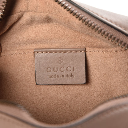 Gucci Calfskin Matelasse Mini GG Marmont Chain Shoulder Bag Nude 6 of 8