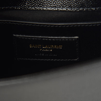 Saint Laurent Grain De Poudre Small Monogram Kate Satchel Black 6 of 8