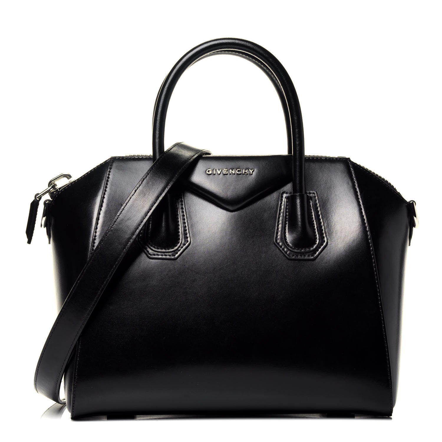 Givenchy Shiny Lord Calfskin Small Antigona Black 1 of 10