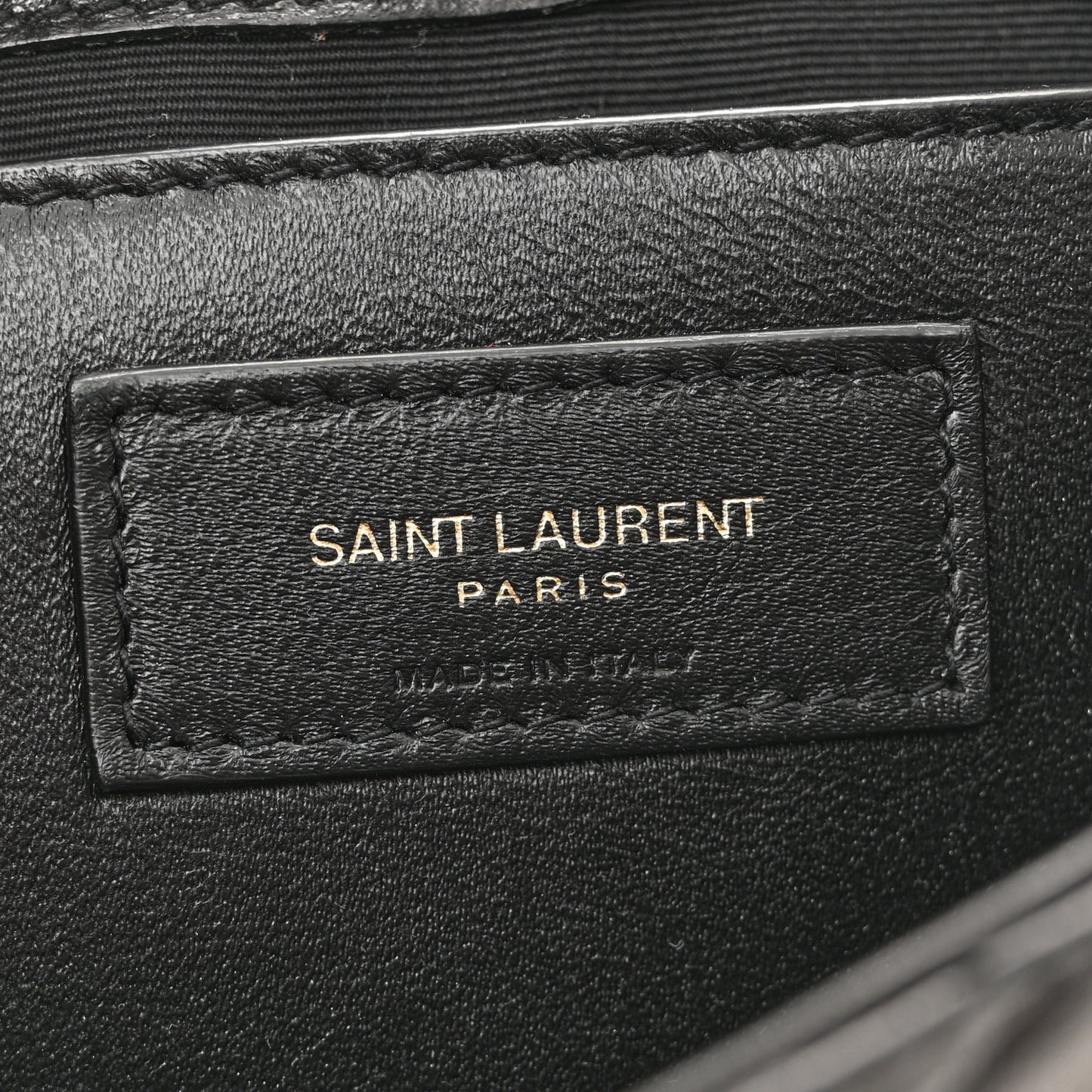 Lambskin Quilted Monogram Mini Nolita Black