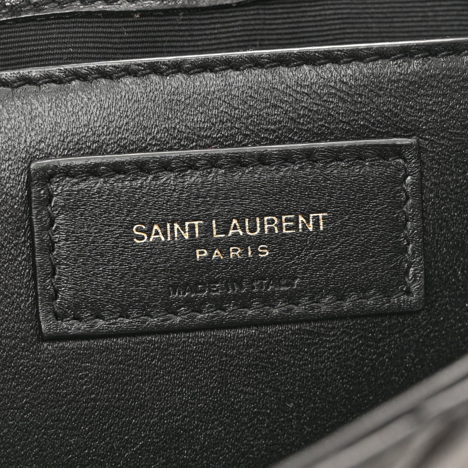 Saint Laurent Lambskin Quilted Monogram Mini Nolita Black 6 of 10