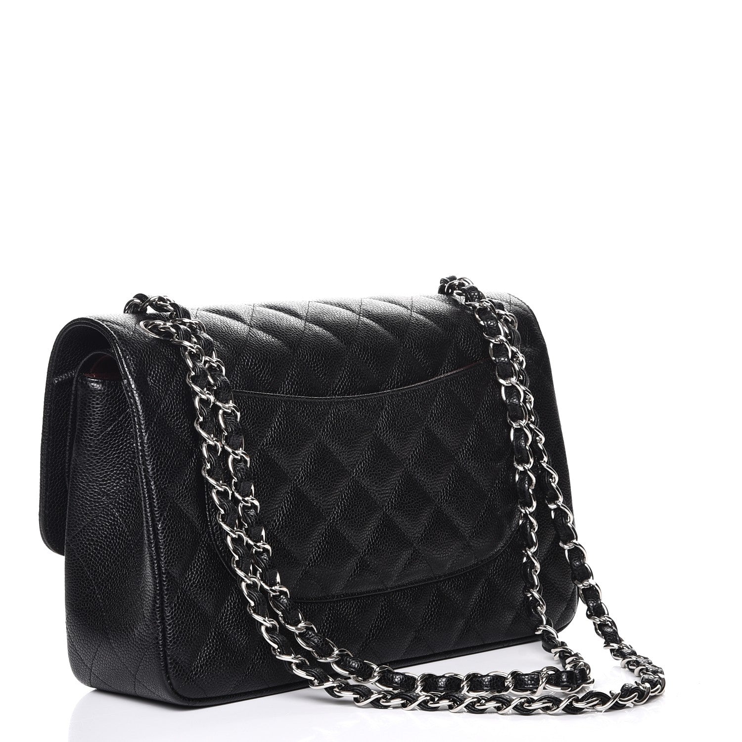 Chanel Caviar Quilted Jumbo Double Flap Black 4 of 9