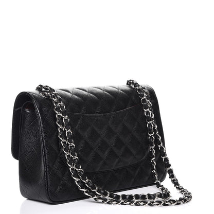 Chanel Caviar Quilted Jumbo Double Flap Black 4 of 9