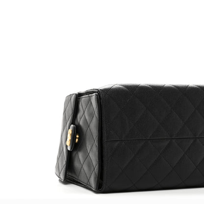 Chanel Caviar Quilted Medium Chanel 25 Handbag Black 10 of 11