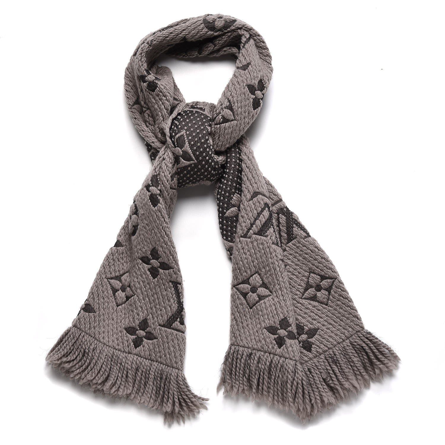 Louis Vuitton Wool Silk Logomania Scarf Verone 1 of 6