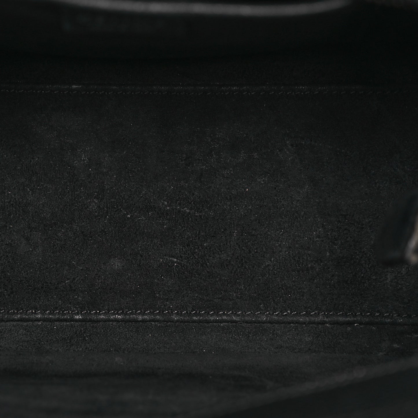 Drummed Calfskin Nano Luggage Black