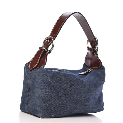 Prada Denim Shoulder Bag Avio 3 of 12