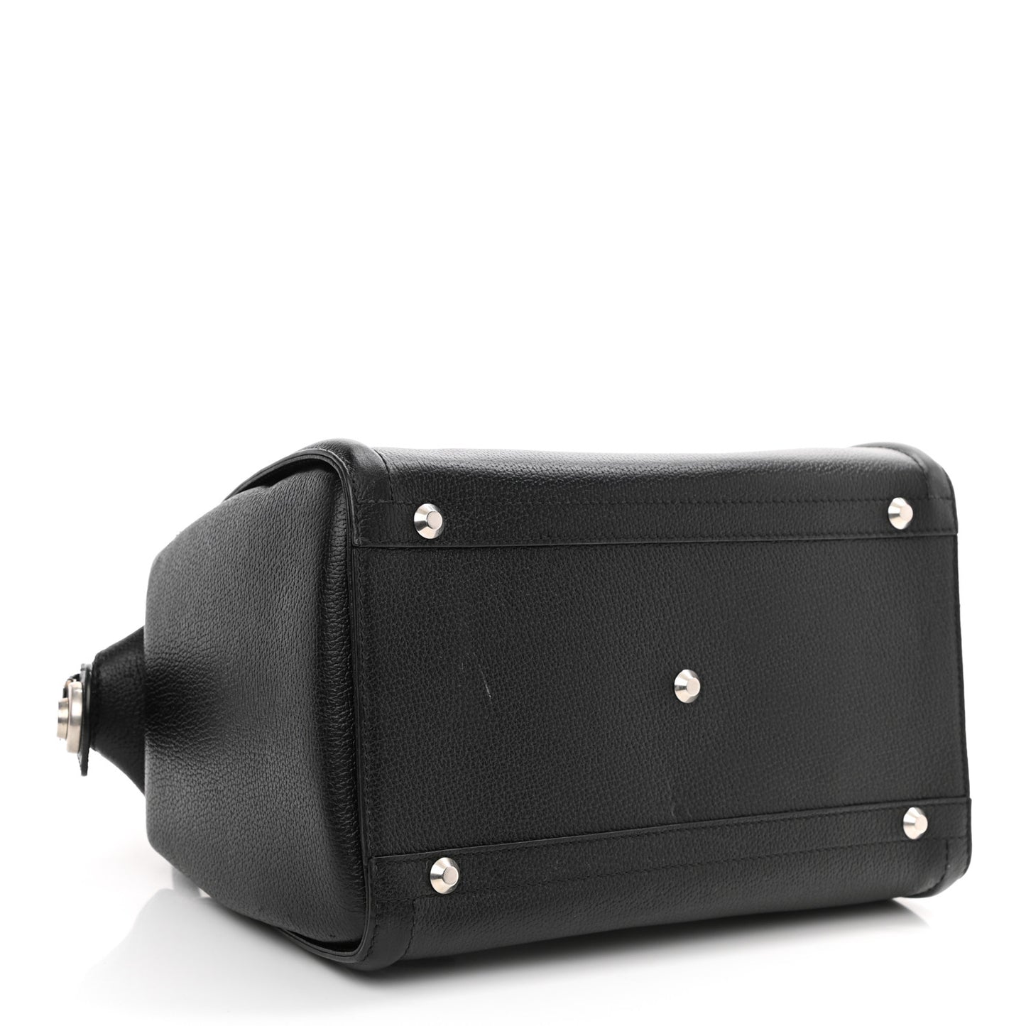 Grained Calfskin Monday Bowler S Black