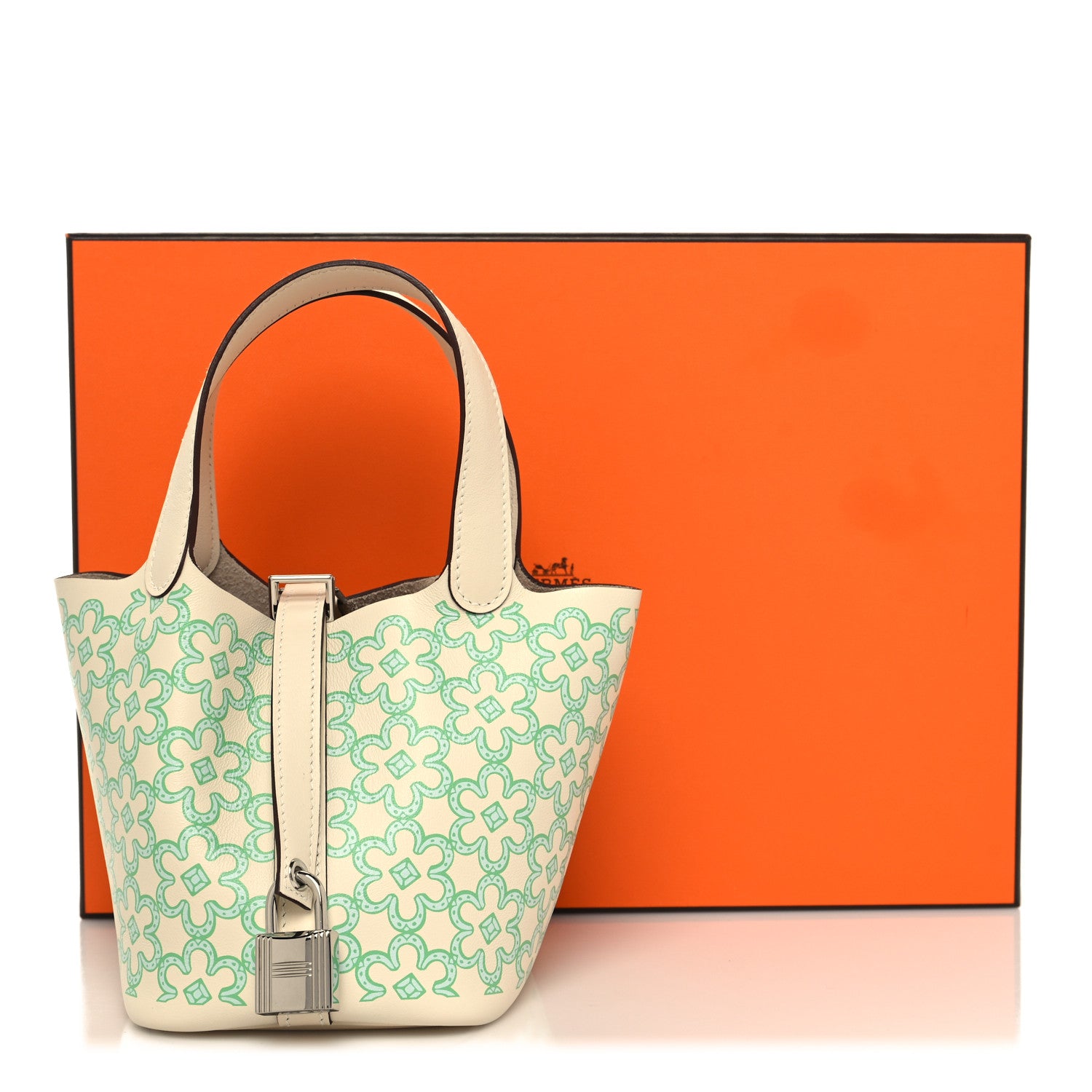 Hermes Swift Micro Lucky Daisy Picotin Lock Nata Vert 13 of 13