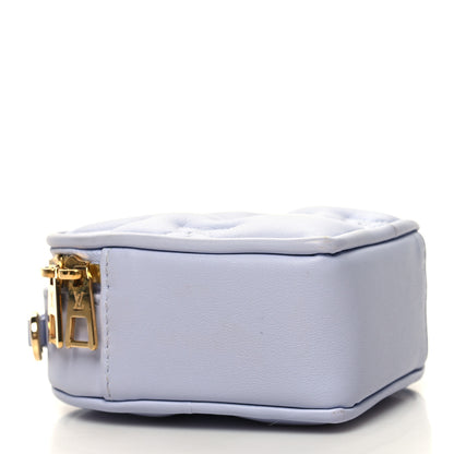 Louis Vuitton Calfskin Embroidered Monogram Pop My Heart Bag Pouch Lilac 4 of 10