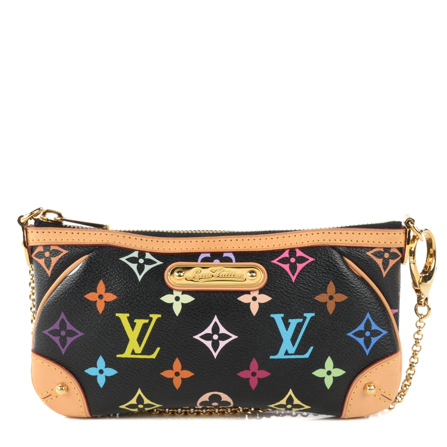 Louis Vuitton Monogram Multicolor Pochette Milla MM Black 1 of 7