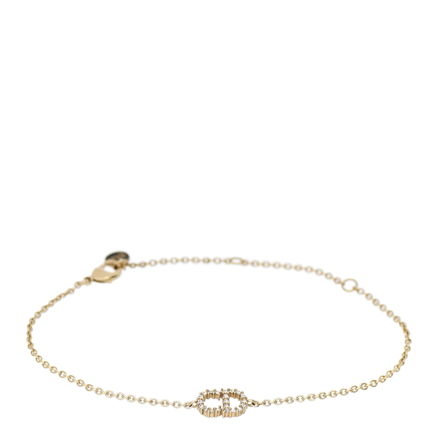 Metal Crystal Clair D Lune Bracelet Gold