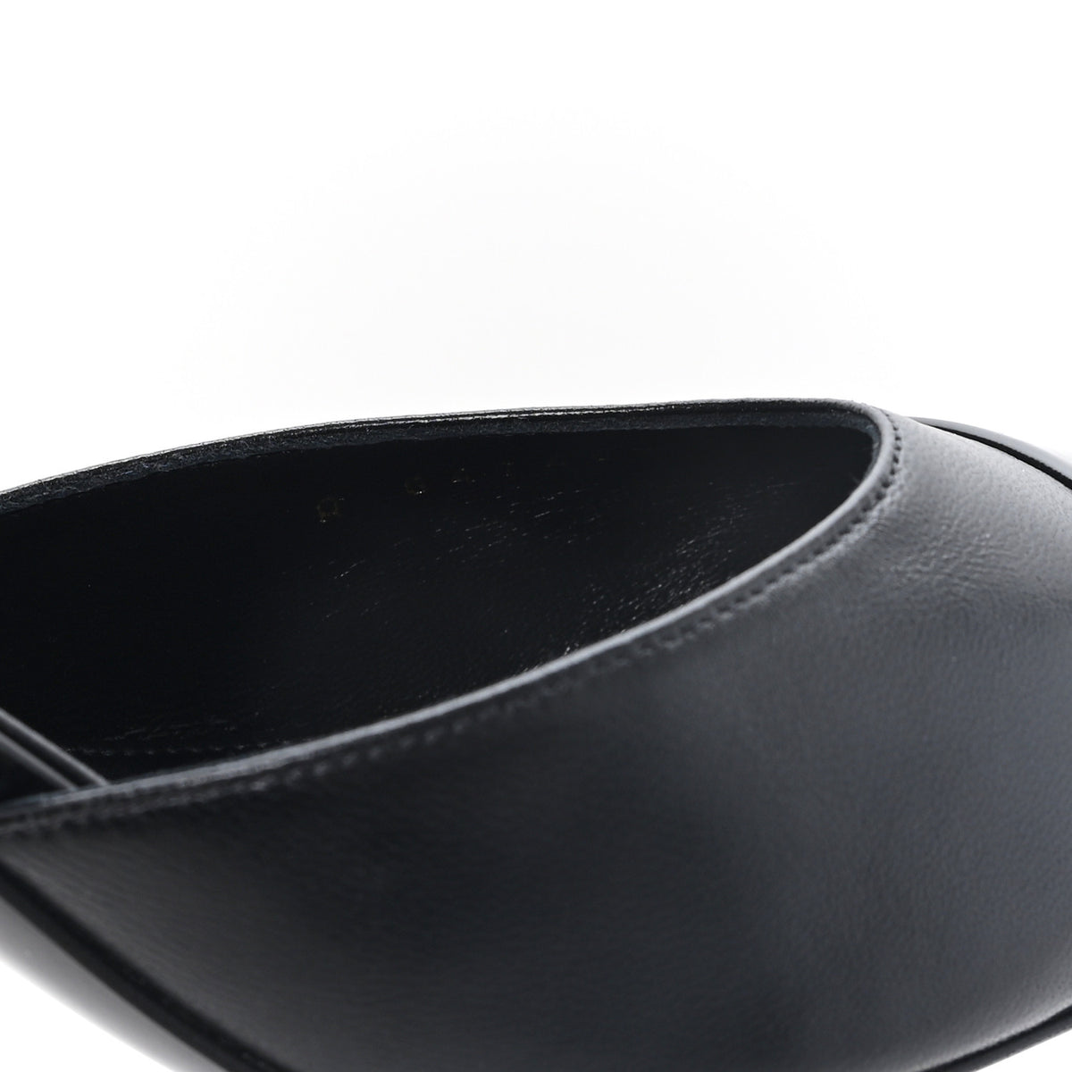 Chanel Lambskin Patent Cap Toe CC Apple Slingback Pumps 41 Black 9 of 9