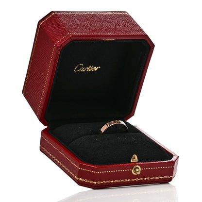 Cartier 18K Pink Gold 3.5mm LOVE Wedding Band Ring 56 7.5 5 of 5