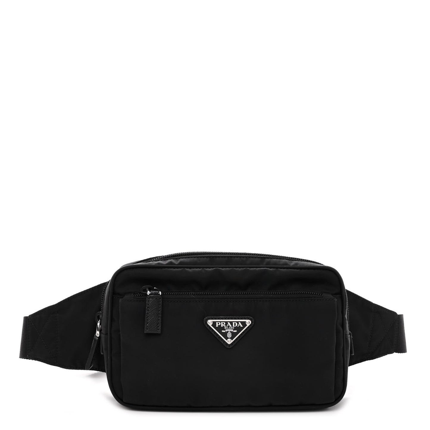 Re-Nylon Saffiano Belt Bag Black