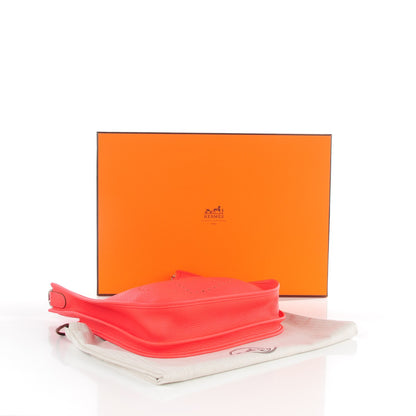 Hermes Taurillon Clemence Evelyne III PM Rose Jaipur 4 of 9