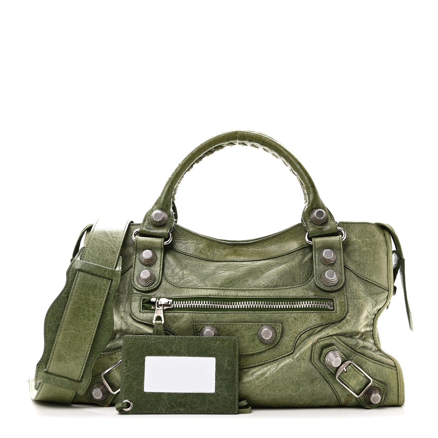 Agneau Giant 21 Silver Hardware City Vert Thyme