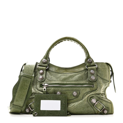Balenciaga Agneau Giant 21 Silver Hardware City Vert Thyme 3 of 14