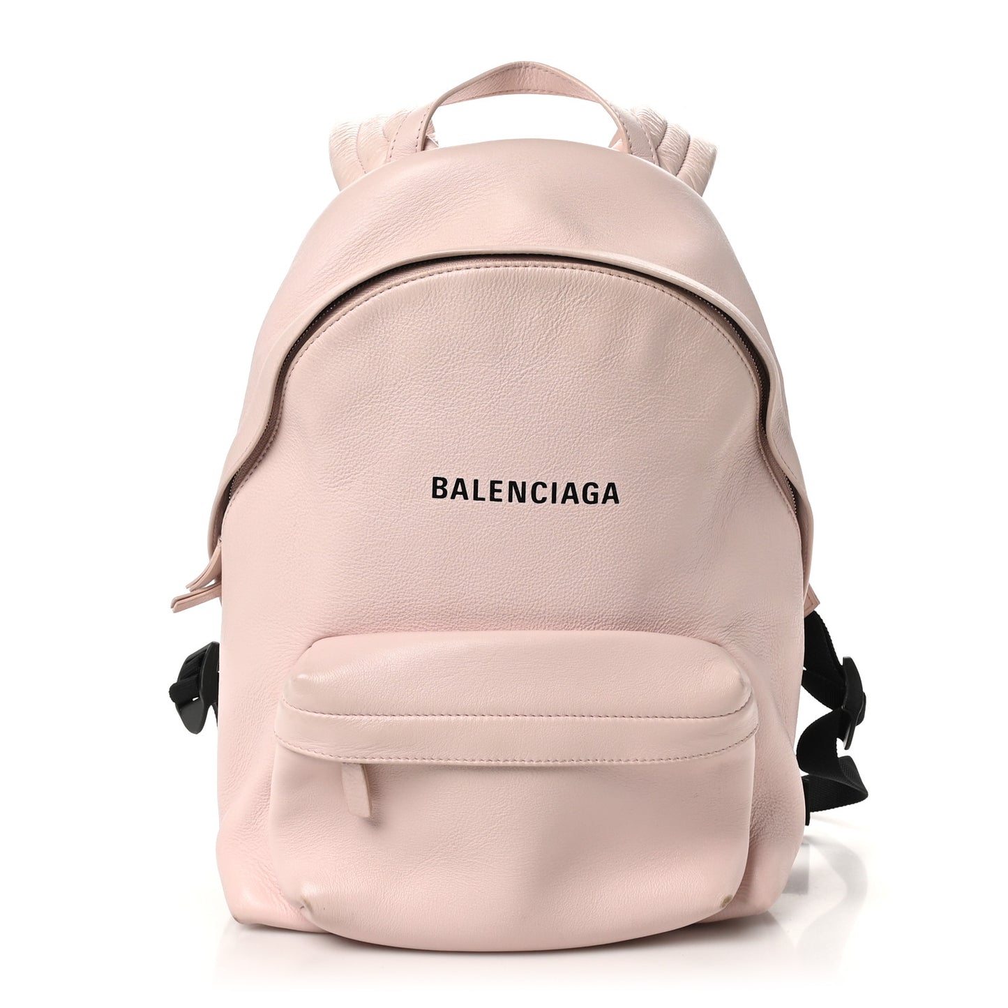 Smooth Calfskin Logo Small Everyday Backpack Light Rose Black