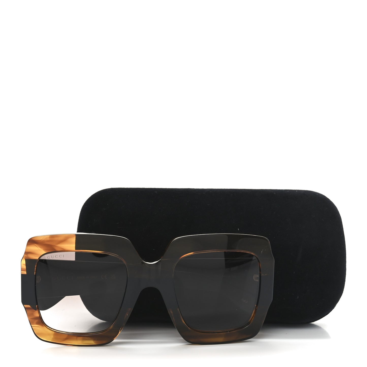 Square Frame GG0178S Sunglasses Havana