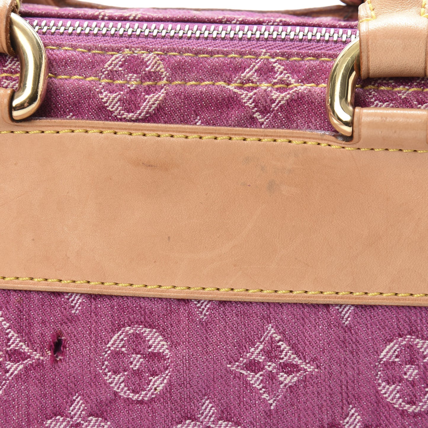 Monogram Denim Neo Speedy Fuchsia