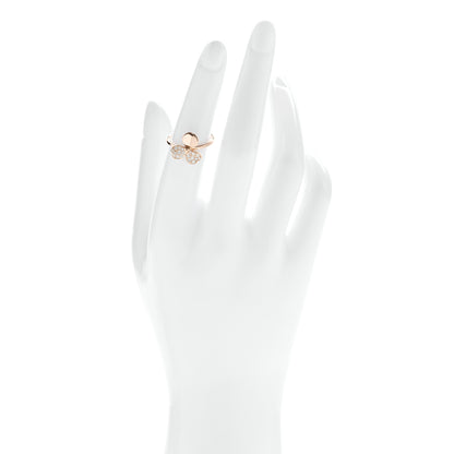 Tiffany 18K Rose Gold Diamond Paper Flowers Ring 49 5 2 of 6