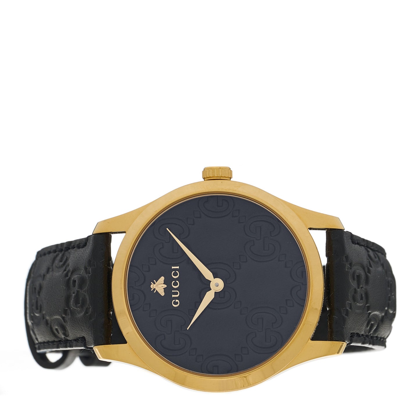 Stainless Steel Calfskin 38mm G-Timeless Quartz Watch Black