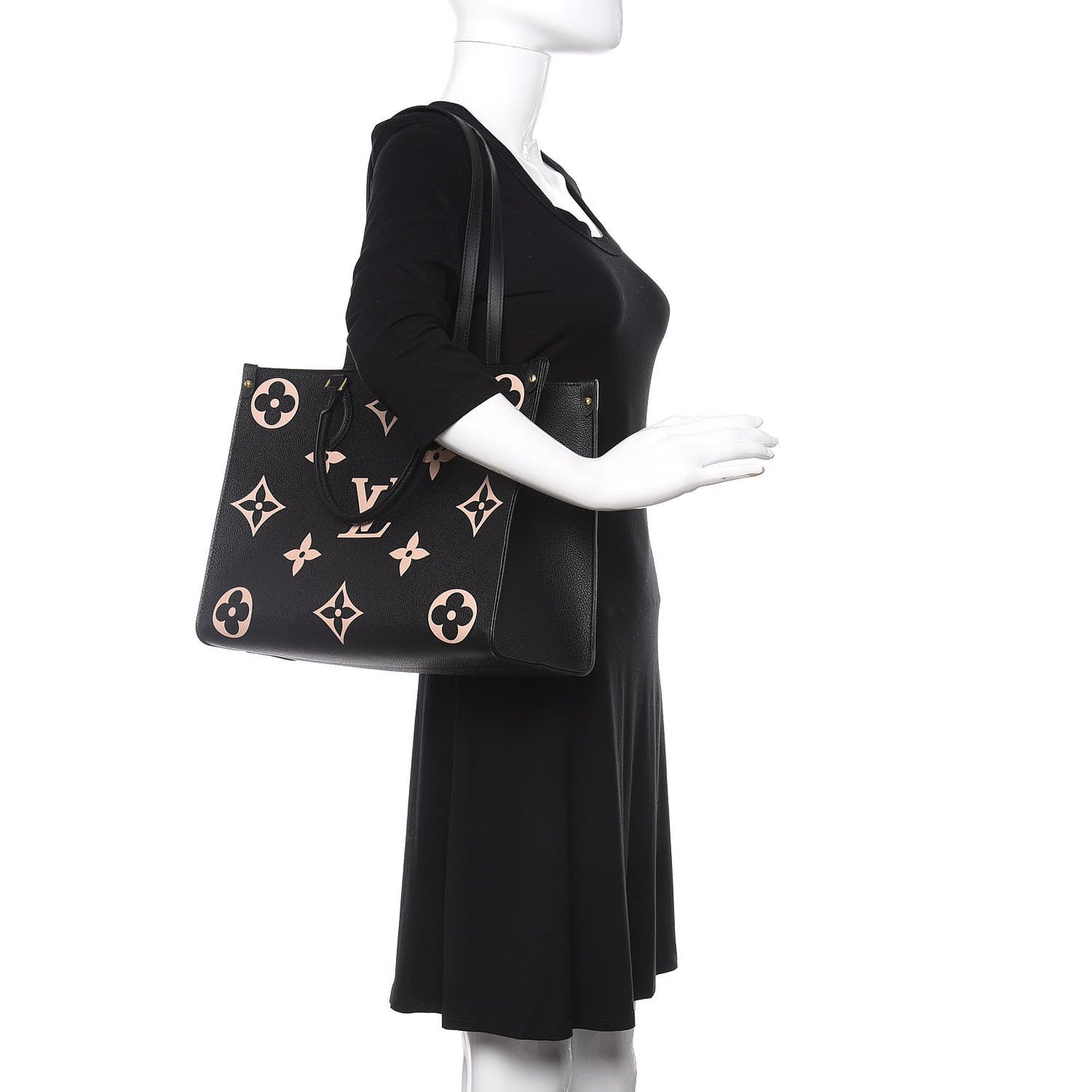 Empreinte Monogram Giant Onthego MM Black Beige