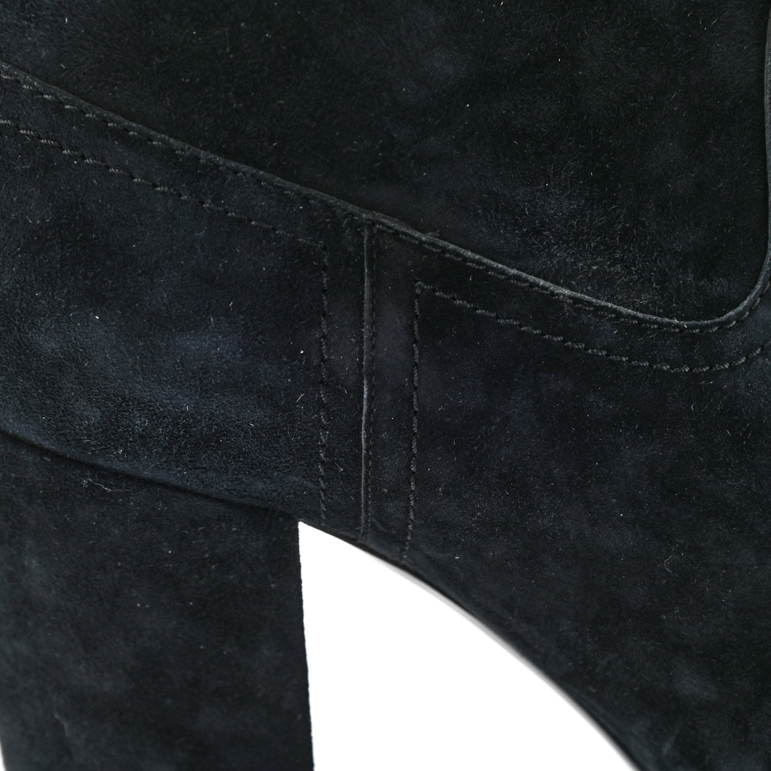 Chanel Suede Calfskin Fabric Short Boots 40.5 Blue 13 of 17