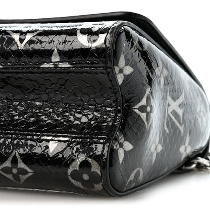 Louis Vuitton Snakeskin Monogram Twist Shoulder Bag PM Black 10 of 13