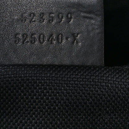 Gucci GG Supreme Monogram Web Small Flat Messenger Bag Black Grey 7 of 13