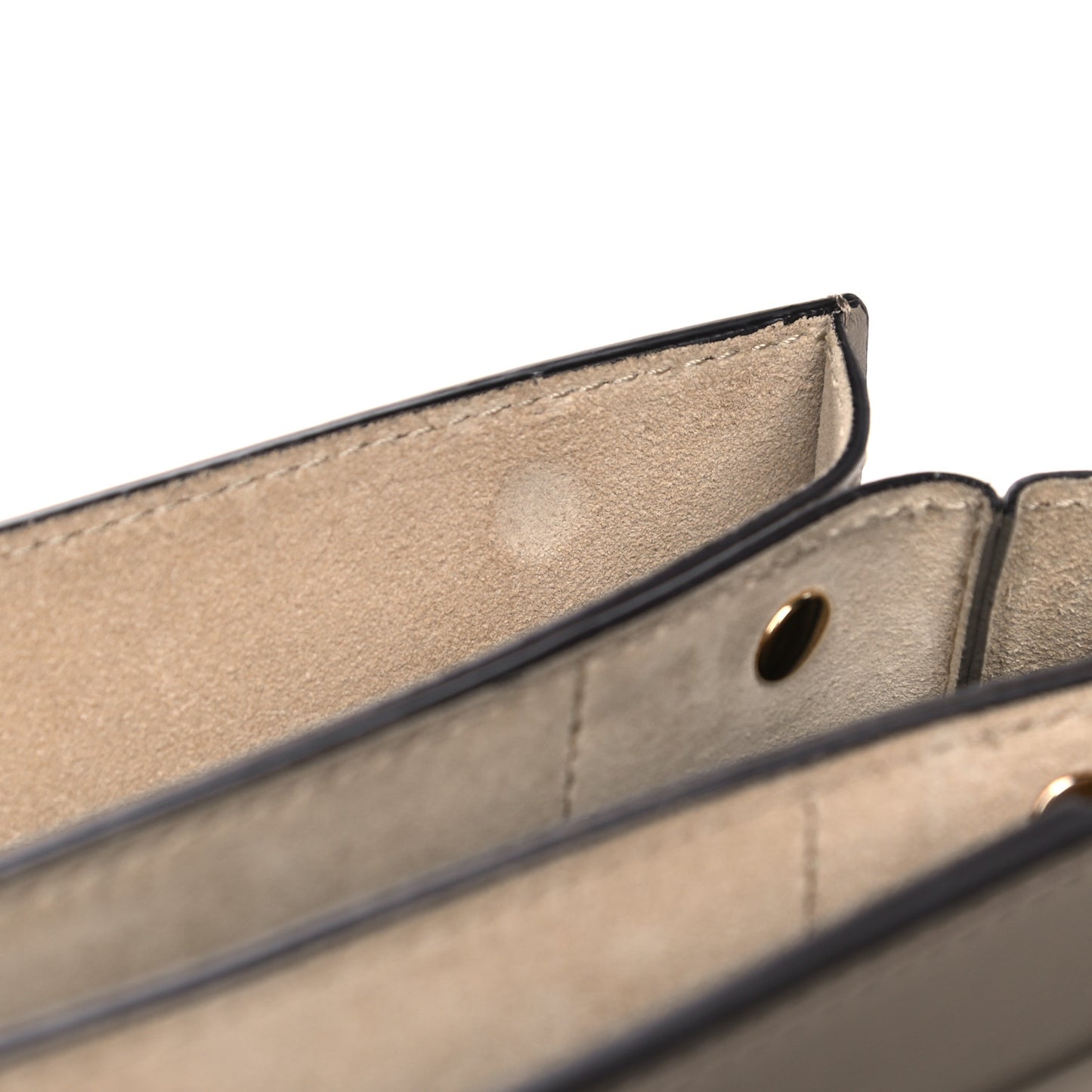 Suede Calfskin Small Faye Shoulder Bag Motty Grey