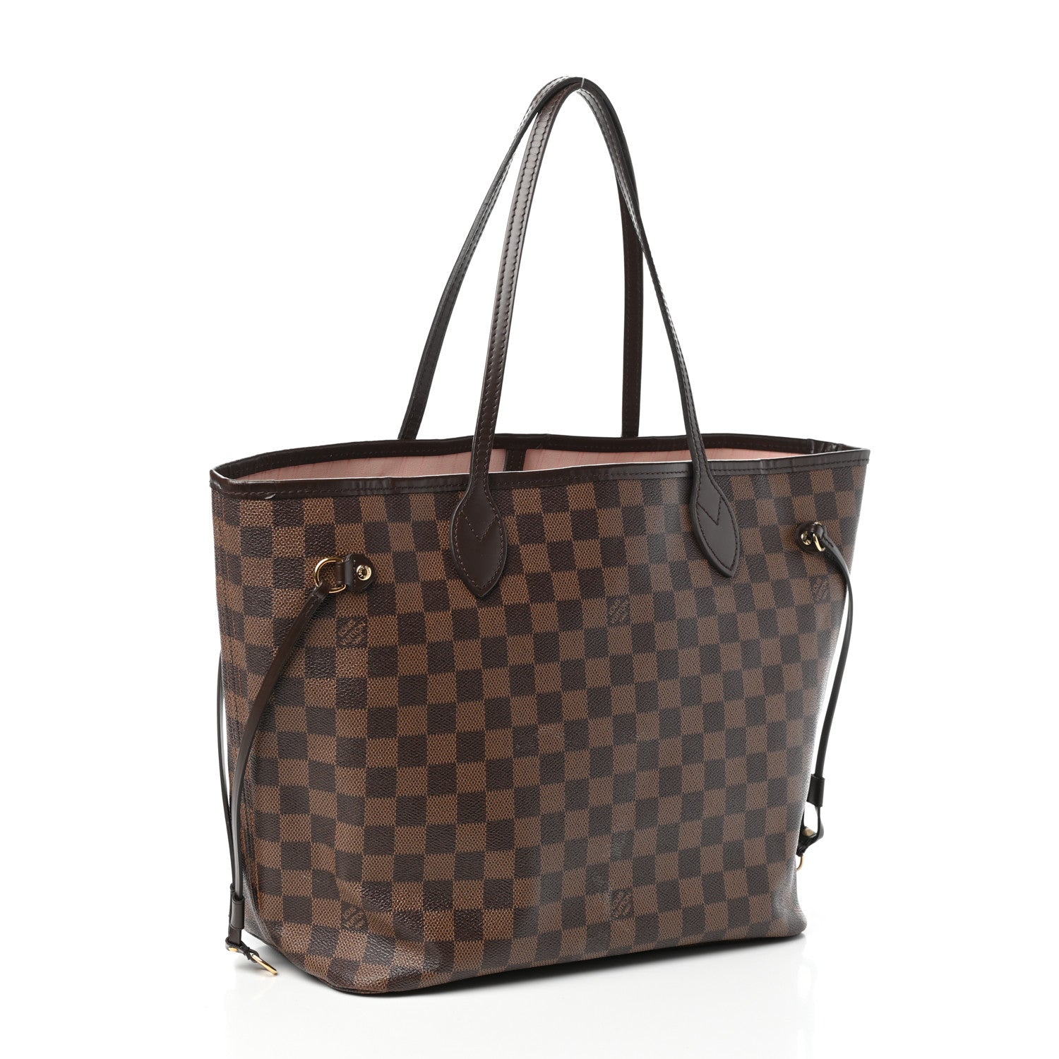 Louis Vuitton Damier Ebene Neo Neverfull MM Rose Ballerine 3 of 9