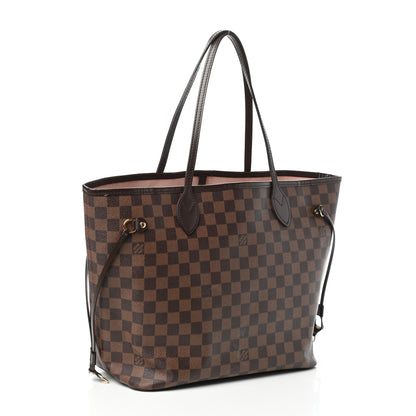 Louis Vuitton Damier Ebene Neo Neverfull MM Rose Ballerine 3 of 9