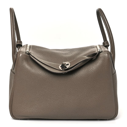Hermes Taurillon Clemence Lindy 30 Etoupe 1 of 10