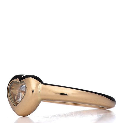 Chopard 18K Yellow Gold Diamond Happy Heart Ring 52 6 3 of 7