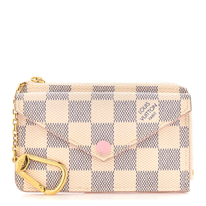 Louis Vuitton Damier Azur Recto Verso Card Holder Rose Ballerine 1 of 11