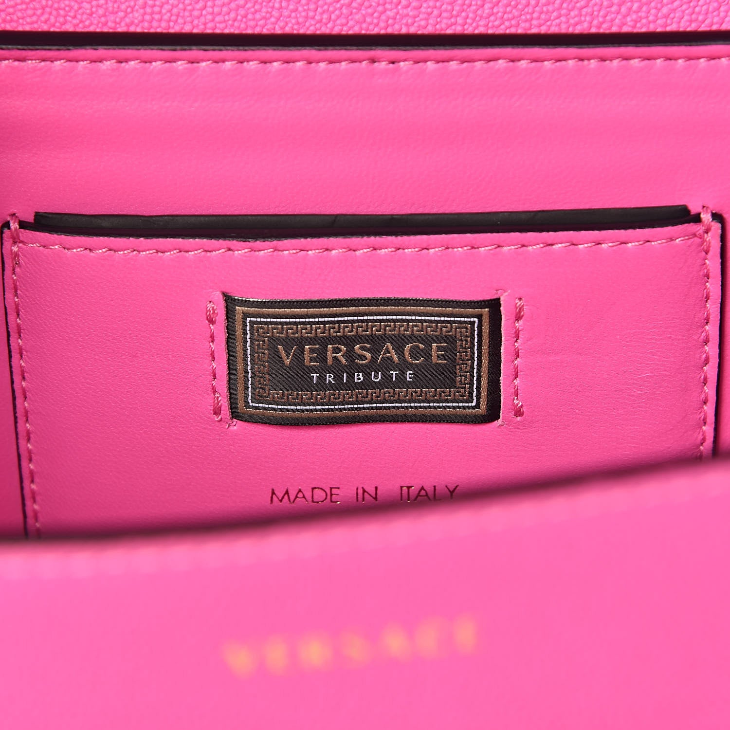 Versace Calfskin Technicolor Baroque Print Medium Icon Chain Bag 6 of 12