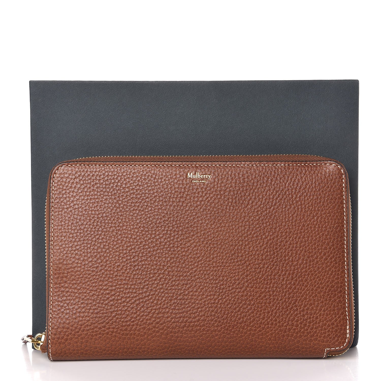 Mulberry Natural Grain Leather Large Organizer Wallet Oak 8 of 8