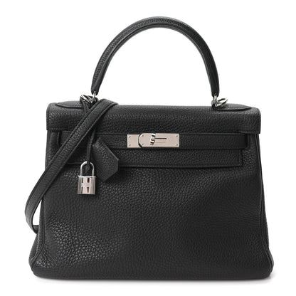 Hermes Togo Kelly Retourne 28 Black 1 of 10