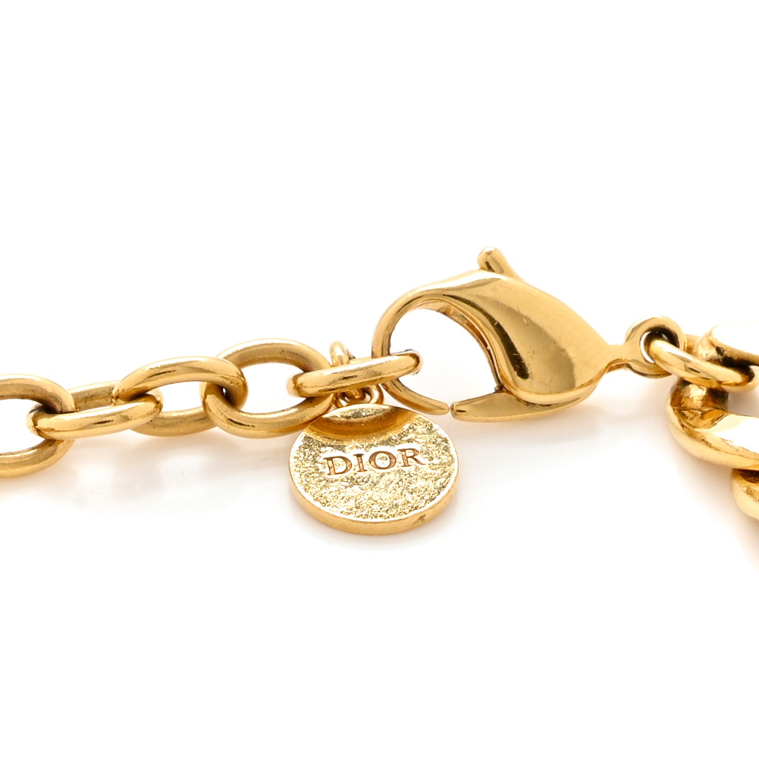 Christian Dior Metal Danseuse Etoile Chain Bracelet Gold 5 of 6