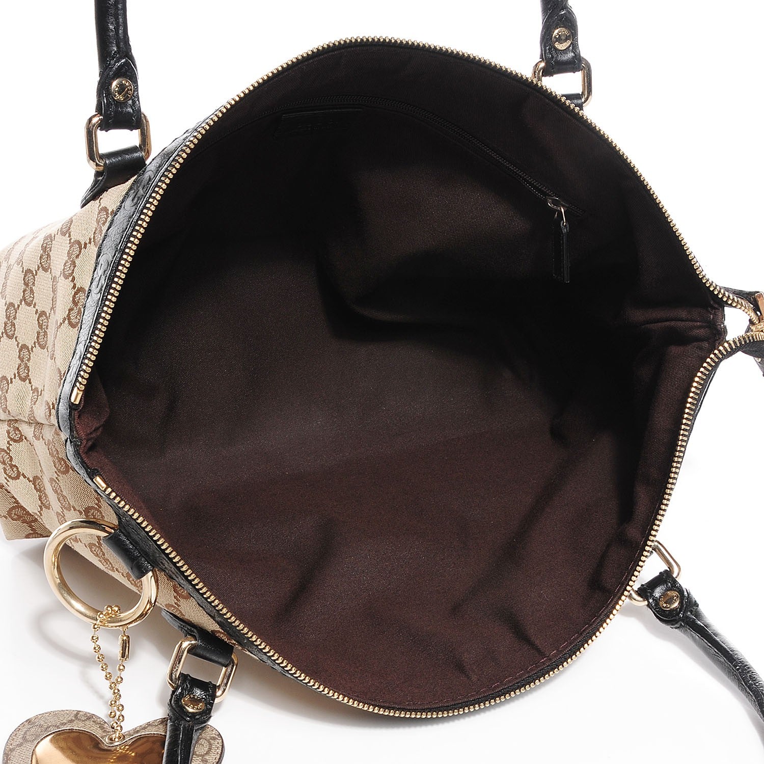 Gucci Monogram Medium Sukey Top Handle Brown 4 of 7