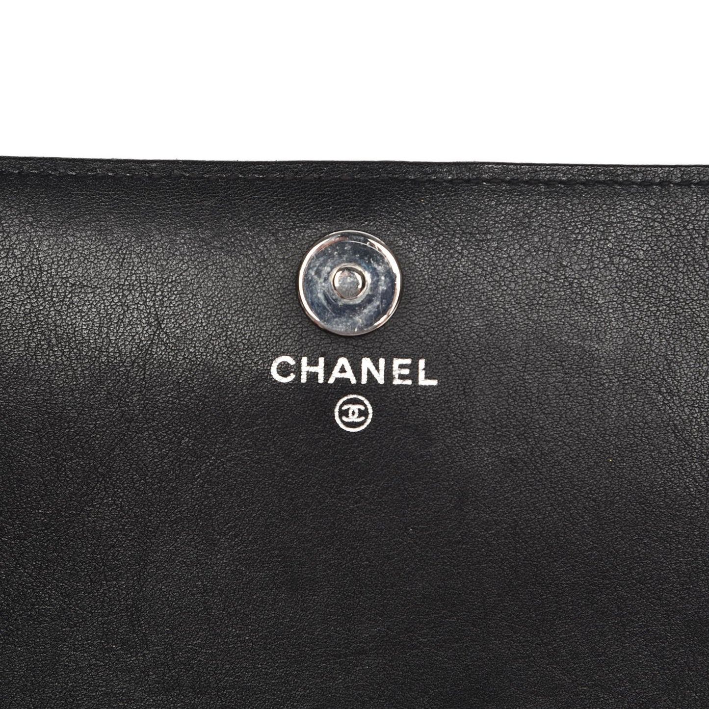 Patent Strass Wallet On Chain WOC Black
